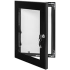SECO Lockable Indoor/Outdoor Poster Frame Case - 18" W x 24" H - Black-Designed for securing notices, menus, workplace/school posters, artwork etc.