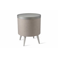 Koble Zain Smart Sidetable with Qi Wireless Charging - White-Stereo Pairing: Connect 2 Side Tables for True Wireless Sound