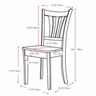 CorLiving Dillon 5 Piece Extendable Wooden Dining Set, White (DSH-410-Z2)-Simple assembly required, all tools provided