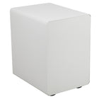 Flash Furniture Ergonomic 3-Drawer Mobile Locking Filing Cabinet with Anti-Tilt Mechanism & Letter/Legal Drawer - White/Charcoal-Pencil tray holds writing utensils and small office supplies