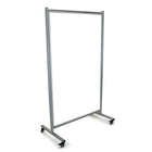 Luxor Mobile Magnetic Whiteboard Room Divider, 38.5" x 64" (MD4072W)-Made of painted steel with chrome-finished aluminum frame enclosing whiteboard