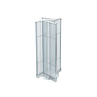 Azar Displays Plastic Pegboard Pinwheel Unit, 13.5" x 44", Clear (700444-CLR)-Clear plastic