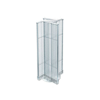 Azar Displays Plastic Pegboard Pinwheel Unit, 13.5" x 44", Clear (700444-CLR)-Clear plastic