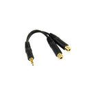 StarTech 6In Stereo Splitter Cable, 3.5Mm Male To 2X 3.5Mm Female-Mini-phone female