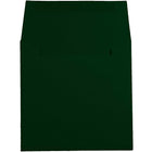 JAM Paper 5.5" x 5.5" Square Envelopes, Dark Green, 25 Pack (21512717)-Green paper envelopes