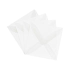 JAM Paper 3.125 x 3.125 Mini Square Envelopes, Clear Translucent Vellum, 1000 Pack (2851291B)-Closure: Gum