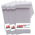 JAM Paper Paper Pad, 3 x 6, Stardream Metallic Crystal White, 200 Pack (211628155g)-Size: 3" x 6"