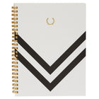 Alfred Sung Spiral Notebook - 6" x 8 1/4" A5 - Black Chevron - 12 Pack-130 lined pages per notebook