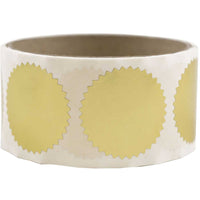 JAM Paper Circle Label Wafer Seal with Serrated Edges - Gold-English only packaging