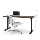 Bestar 30" x 60" Electric Height Adjustable Table, Antigua, (65867-52)-The mechanism meets or exceeds ANSI/BIFMA performance standards.