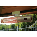 Westinghouse WES31, 1592 Infrared Electric Outdoor Heater, Wall Mount with Remote-Gold Tube technology will deliver heat more efficiently from a distance.