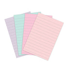 Post-it 100% Recycled Super Sticky Notes - 4" x 6" - Wanderlust Pastels Collection - Lined - 180 Sheets - 4 Pack-Available in 45 sheets/pad, 4 pad/pack