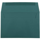 JAM Paper A9 Invitation Envelopes, 5.75 x 8.75, Teal Blue, 250 Pack (157463H)-Blank interior for personalized message