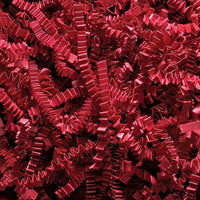 Wamaco Crinkle Paper - Red - 4 lb. Box-Crinkle paper is great to use in gift boxes and baskets with unique zig-zag strips add color and texture to packaging.