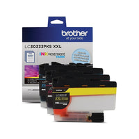 Brother LC30333PKS Super High Yield Inkvestment Colour Ink Cartridge Combo Pack-Superior inkjet print quality you can consistently rely on for up to 1,500 pages/cartridge.