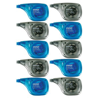 Staples Sidewinder Correction Tape - 10 Pack-Side rolling tip offers comfort and control