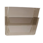 Storex Wall Files - Letter Size - Smoke - 24 Pack - 4 Sets of 6-Durable construction, won't crack or warp