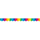 Teacher Created Resources Tcr4177 35" x 2.187" Scalloped Multicolour Border Trim, 108 Pack (TCR4177)-MultiColoured scalloped border trimmers for toddler - 12th grades to decorate classroom
