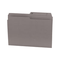 Hilroy File Folders - Letter Size - 9" x 11 3/4" - Grey - 100 Pack-Letter size coloured file folders