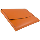 JAM Paper Italian Leather Portfolio With Snap Closure, 10.5 x 13 x 0.75, Orange, 12 Pack (2233320841B)-Dimensions: 10-1/2" x 13" x 3/4" letter