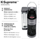 Keurig K-Supreme Single Serve K-Cup Pod Coffee Maker - With MultiStream Technology - Grey-Travel mug friendly: Accommodates travel mugs up to 17.8 cm (7") tall