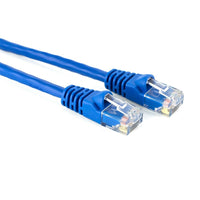 Speedex Cat6 24AWG 550Mhz 100 FT UTP Ethernet Bare Copper Network Cable, Blue-The 8P8C dual-line position is durable and resistant for plug-in and plug-outs