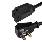 StarTech - Cordon de rallonge électrique StarTech, 1,5 pi./18 in. (PACF10118IN)-Fixez les adaptateurs d’alimentation volumineux à une multiprise ou à une prise murale sans bloquer les autres prises
