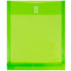 JAM Paper Plastic Envelopes with VELCRO Brand Closure, 1" Expansion, Letter, 9 3/4" x 11 3/4", Lime Green, 12 Pack (118V1LI)-Lime Green Letter Size Open End Expanding Plastic Envelopes with Velcro Closure