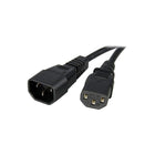StarTech PXT100146 6' Power Cord-IEC 60320 C13 Power and IEC 60320 C14 Power ports facilitate connection between your device and a power source