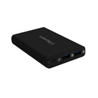 Aluratek Universal AC Adapter with Type-C and QC 3.0 USB Ports, 8.5" x 5.5" x 2.25", Black-9 tips included for versatile charging options
