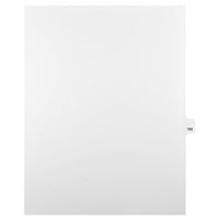 Mark Maker Legal Exhibit Index Tab White Single Tabs, 1/25th Cut, Letter Size, No Holes, Number 165, 25 Pack-White Single Tabs, 1/25th Cut