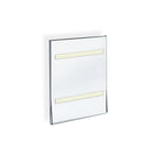 Azar Displays 11" x 8.5" Acrylic Vertical Wall Mount Acrylic Sign Holder with Adhesive Tape, 10 Pack (122021)-Used to displays information on walls and doors, maximizing advertising opportunity