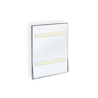 Azar Displays 11" x 8.5" Acrylic Vertical Wall Mount Acrylic Sign Holder with Adhesive Tape, 10 Pack (122021)-Used to displays information on walls and doors, maximizing advertising opportunity
