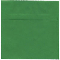 JAM Paper 6 x 6 Square Envelopes, Brite Hue Green Recycled, 250 Pack (2792267H)-Blank interior for personalized message