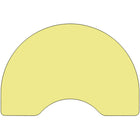 Flash Furniture Mobile 48"W x 72"L Kidney Thermal Laminate Activity Table - Yellow-Perfect shape for group learning