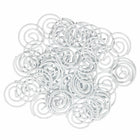 JAM Paper Colored Circular Paper Clips - White - 2 Packs of 50-These colorful paperclips are great for organizing papers at home, school, or the office