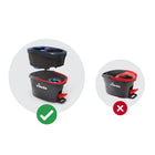 Vileda EasyWring RinseClean Mop Refill-Super absorbent microfibre and triangular shaped to move easily inside corners and capture all dirt, dust and grease