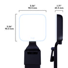Logitech Litra Glow Premium Streaming Light with TrueSoft for PC/Mac - Graphite-Package Contents: Litra Glow Light, Innovative Monitor Mount, USB C to USB A cable, Quickstart Guide, IID compliance and legal information