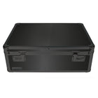 Vaultz Locking Storage Chest - Black-Attached lid with Key Lock