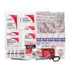 First Aid Central Type 2 Basic First Aid Kit - Small - 2-25 Persons - Refill-Packed in a resealable waterproof plastic bag with bilingual first kit logo