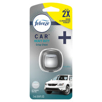 Febreze Car Heavy-Duty Air Freshener Vent Clip - Crisp Clean-Fights car odours for 30 days to keep your car smelling cool