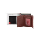 Champs Black Label Leather RFID Tri-fold Wallet, Tan-Double bill compartment