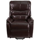 Flash Furniture HERCULES Series Brown Leather Remote Powered Lift Recliner-Contemporary Style