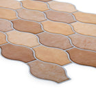 CTG Brands Scallops Tile Wall Decals, 11.8" x 7.8", Beige, 6 Pack-Packaging: includes total of 6 peel and stick wall tiles