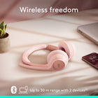 Logitech Zone 300 Wireless Bluetooth Headset With Noise-Canceling Microphone - Rose-All-Day Usage: Get all-day battery life, up to 20 hours of listening time and 16 hours of talk time on a full charge, add up to 1 hour of talk time with a 5 min quick charge