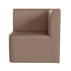 Flash Furniture Bright Beginnings Commercial Grade Modular Classroom Soft Seating, 1-Seater Corner Chair - Neutral Vinyl-Commercial Grade Early Education 1 Seater Soft Classroom Corner Chair