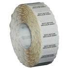 Meto 822 1-Line White Best Before/Meilleur Avant Labels 1500/RL, 14 Pack-Wavy edges designed to catch customer's attention