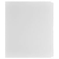 Mark Maker Legal Exhibit Index Tab Set of White Single Tabs, 1/25th Cut, Letter Size, No Holes, Blank-White Single Tabs, 1/25th Cut
