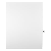 Mark Maker Legal Tabs - Letter Size - White - 1/15th cut - 25 tabs per package - 5 packages Pack - Number 40-White Single Tabs