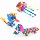 Clixo Super Rainbow Pack - 60 Pieces-For kids aged 4 and above
